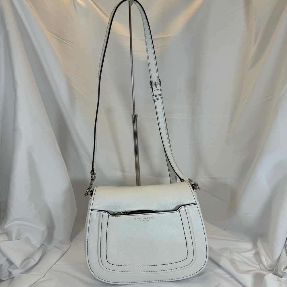 Marc Jacobs White Leather Shoulder Bag Crossbody